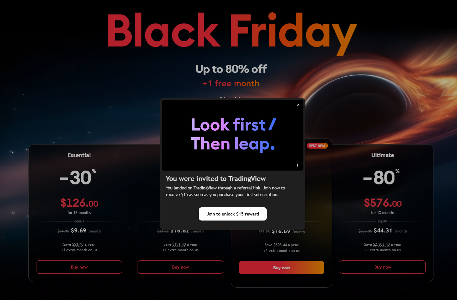 2025 TradingView Black Friday Sale: Up to 80% Off & Price Comparison (Premium Recommended)