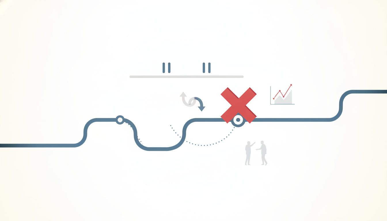 roadmap with blocked checkpoint