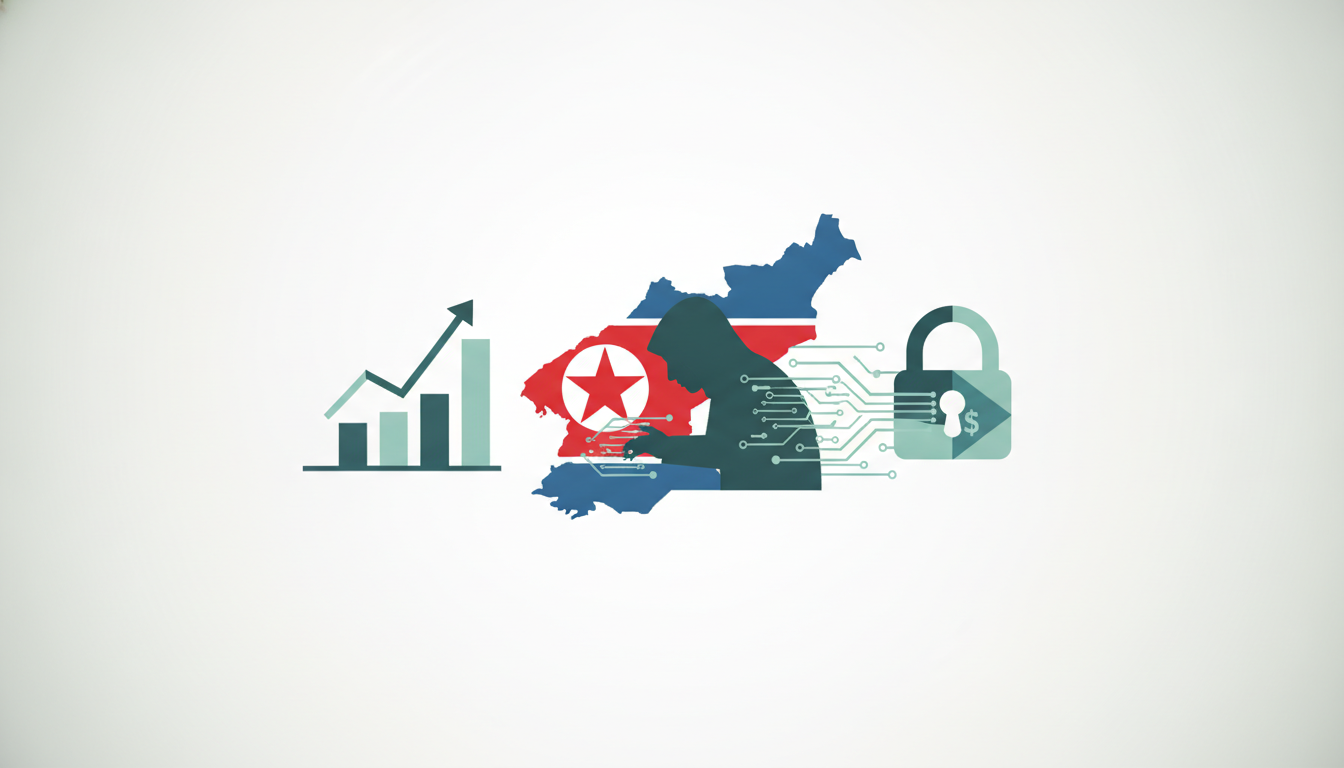 North Korea flag silhouette